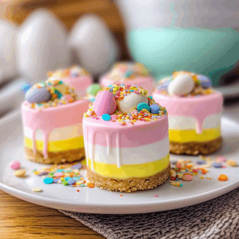 Amazing Easter No-Bake Mini Cheesecakes for Delightful Celebrations