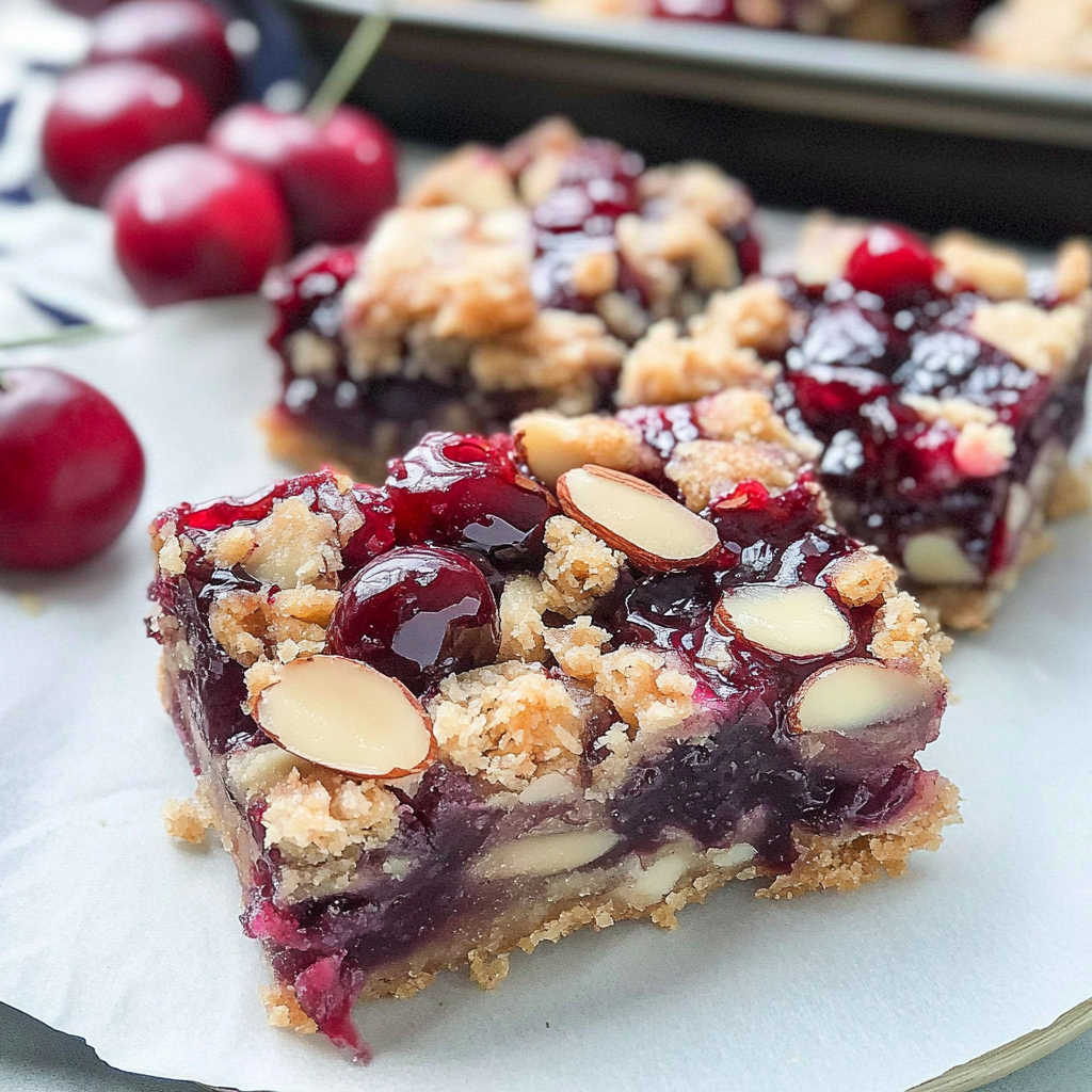 Fresh Cherry Almond Bars Recipe: Deliciously Amazing Treats