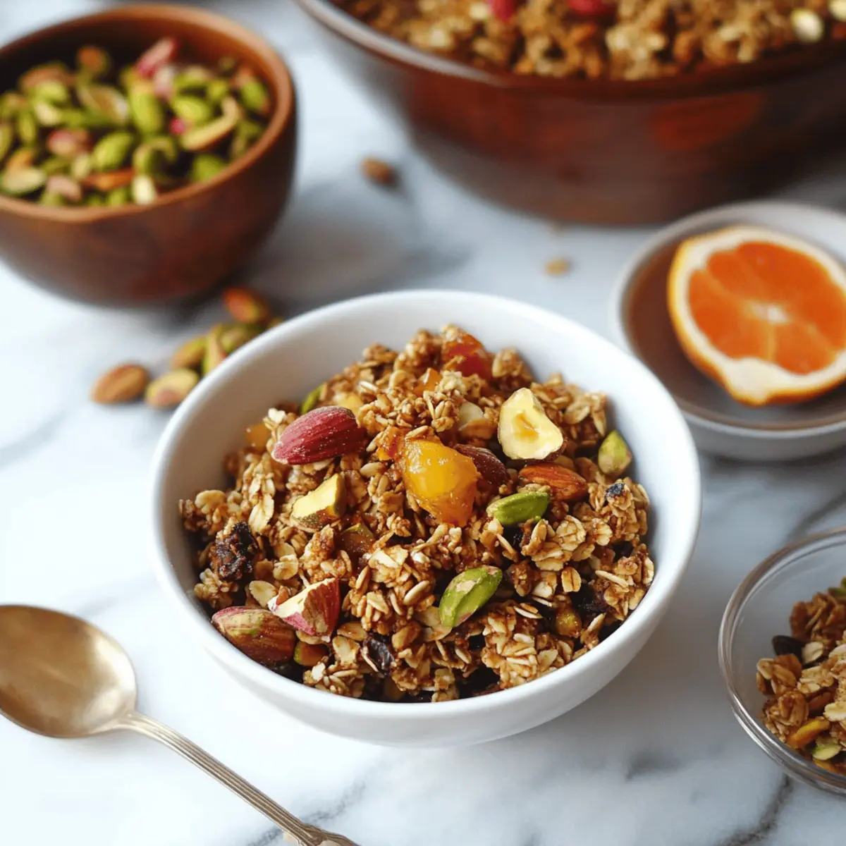 Baklava Granola | Pistachio Walnut Granola