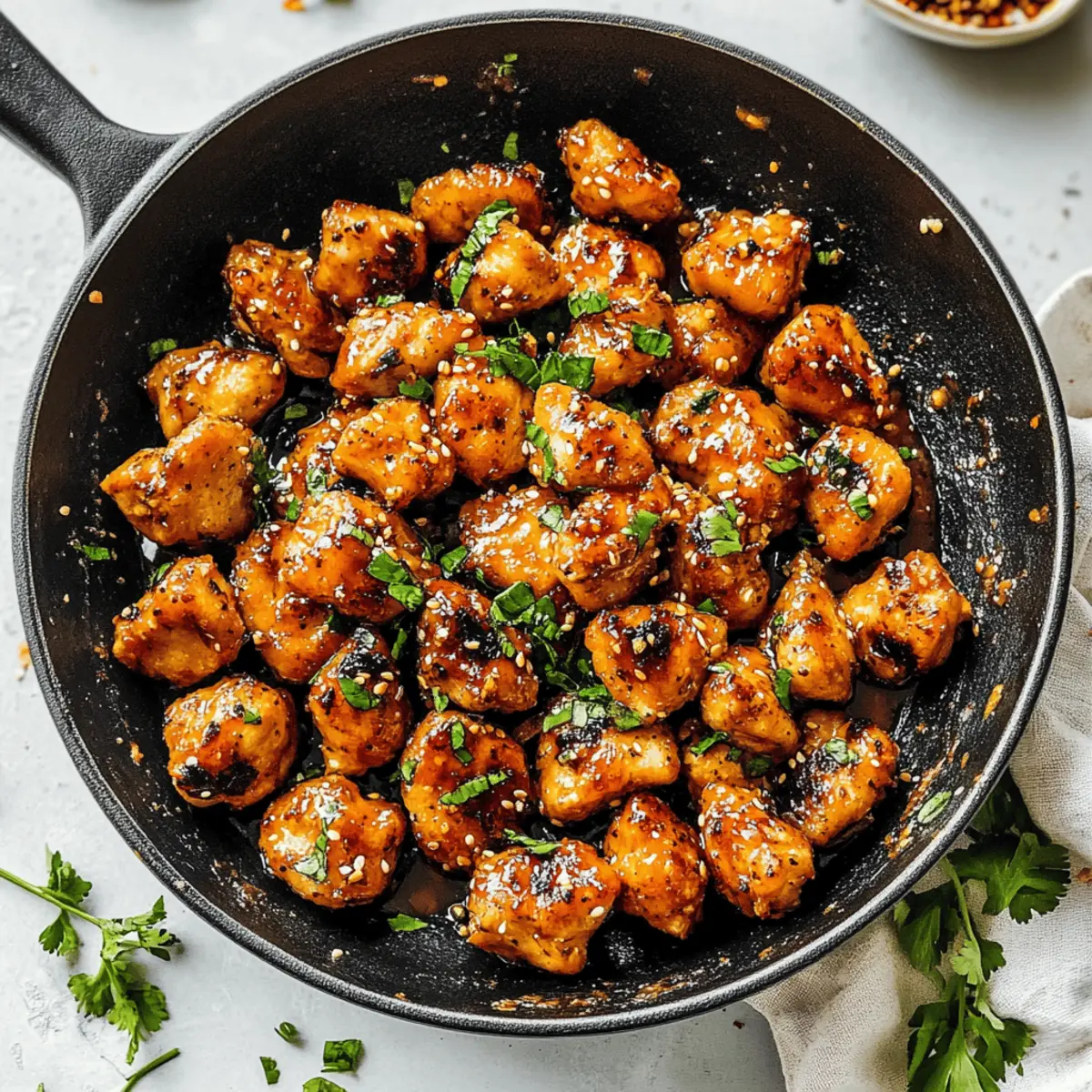 Honey Garlic Chicken Bites