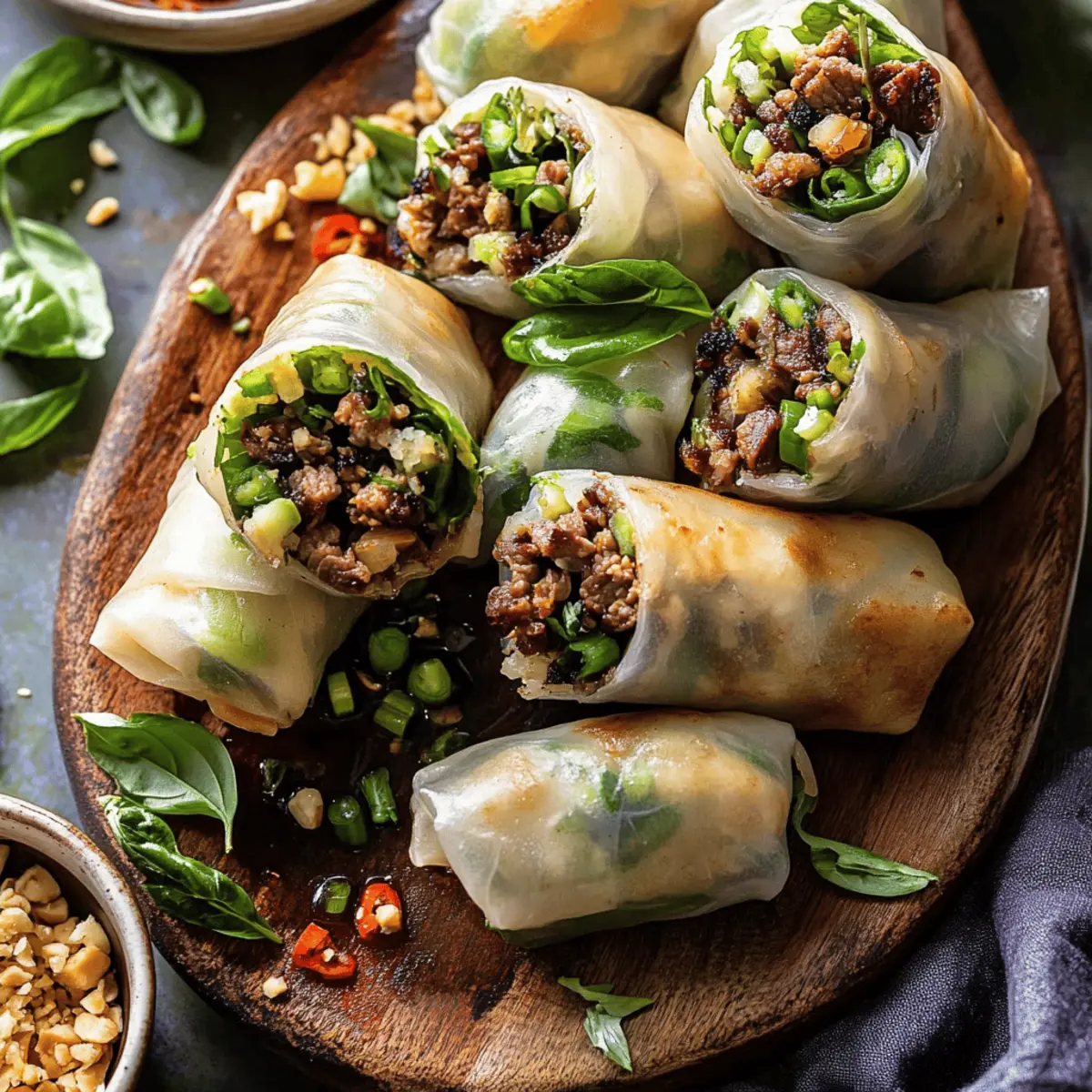 Quick & Easy Thai Basil Beef Rolls – 20-Minute Flavor-Packed Dinner