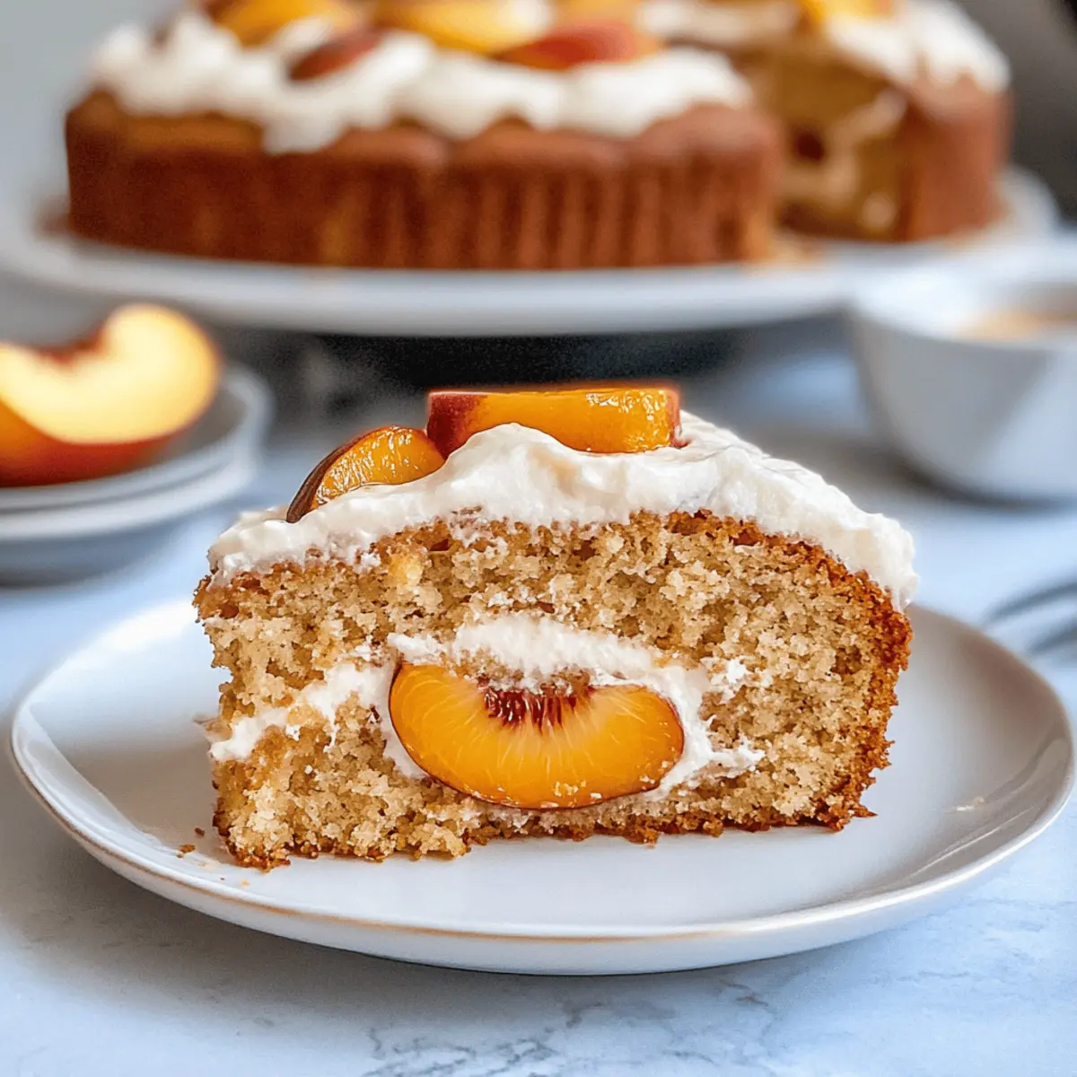 Irresistible Summer Peach Cake