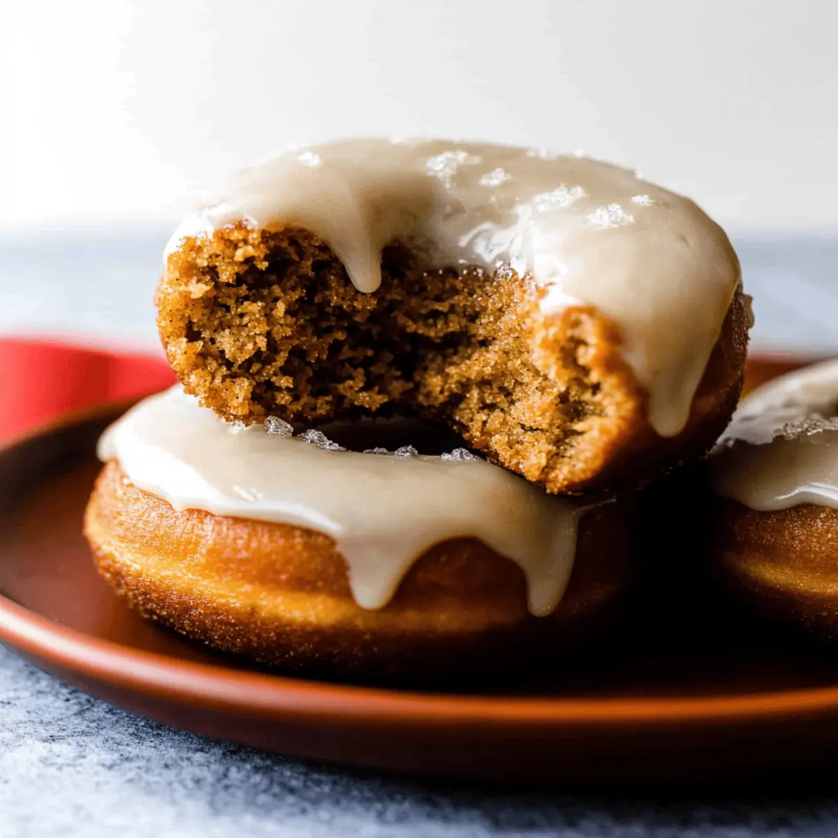 Pumpkin Donuts with Brown Sugar Glaze