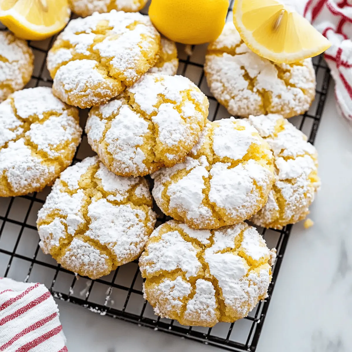 Very Lemon Crinkle Cookies