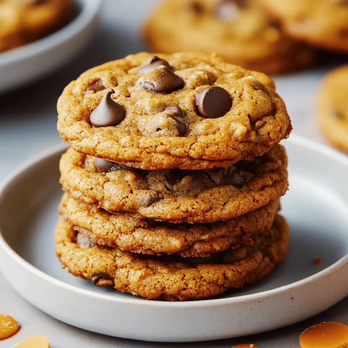 Brown Butter Pumpkin Chocolate Chip Cookies