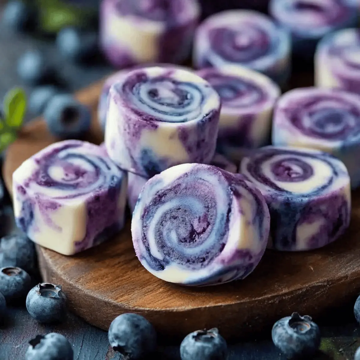 Blueberry Swirl Yogurt Bites