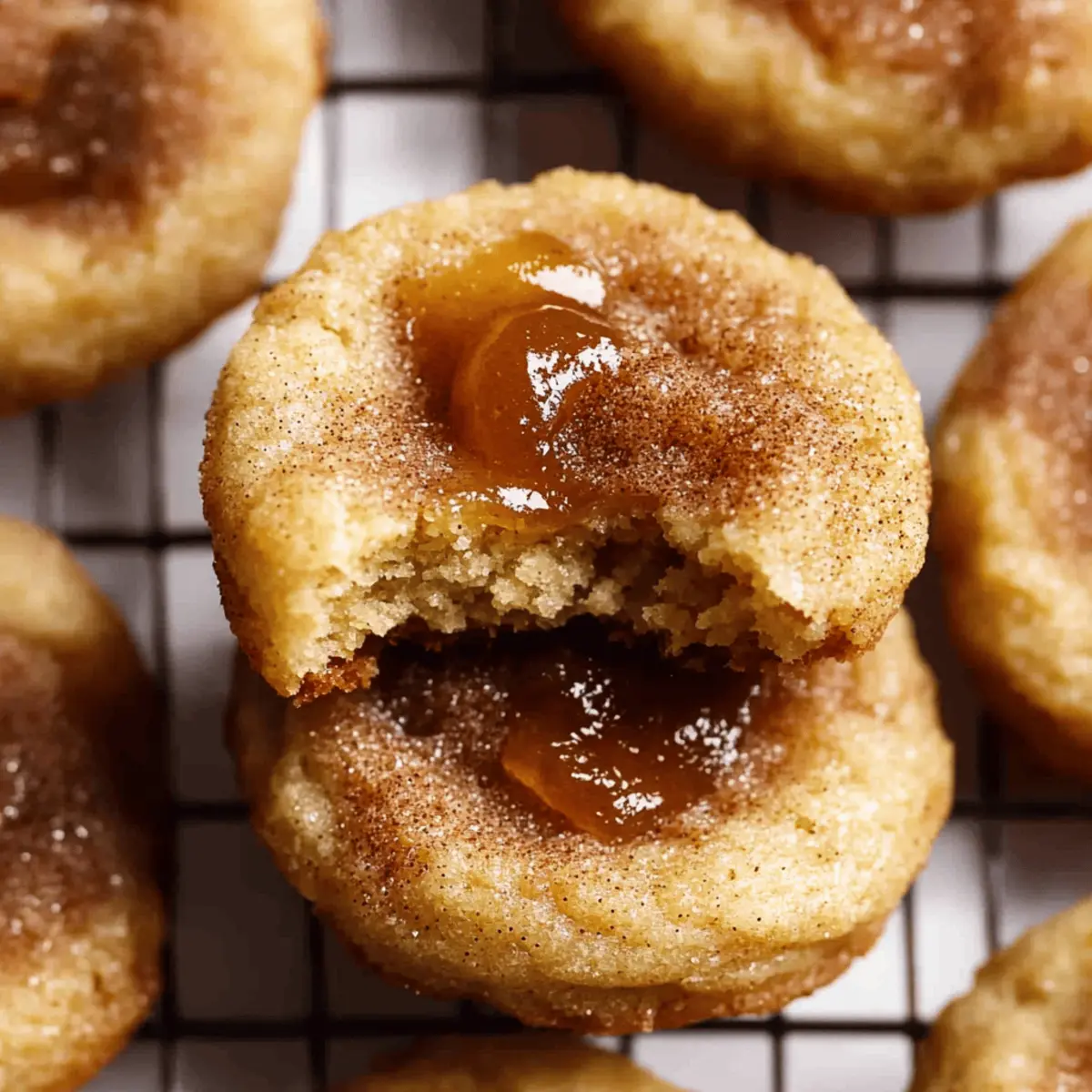 Apple Butter Snickerdoodle Cookies