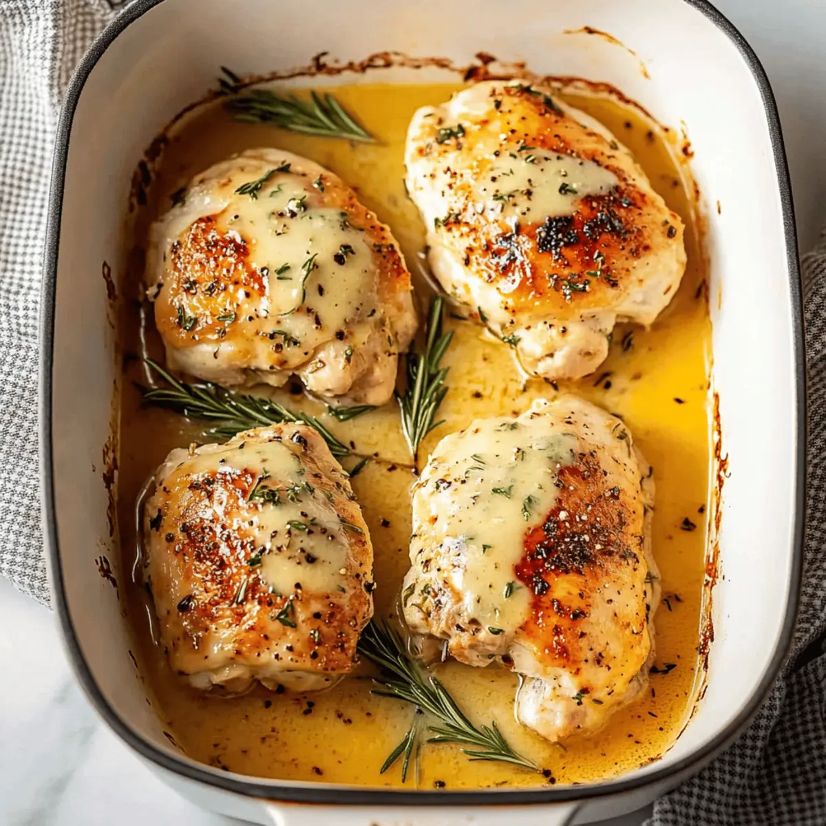 Cheesy Garlic Butter Chicken