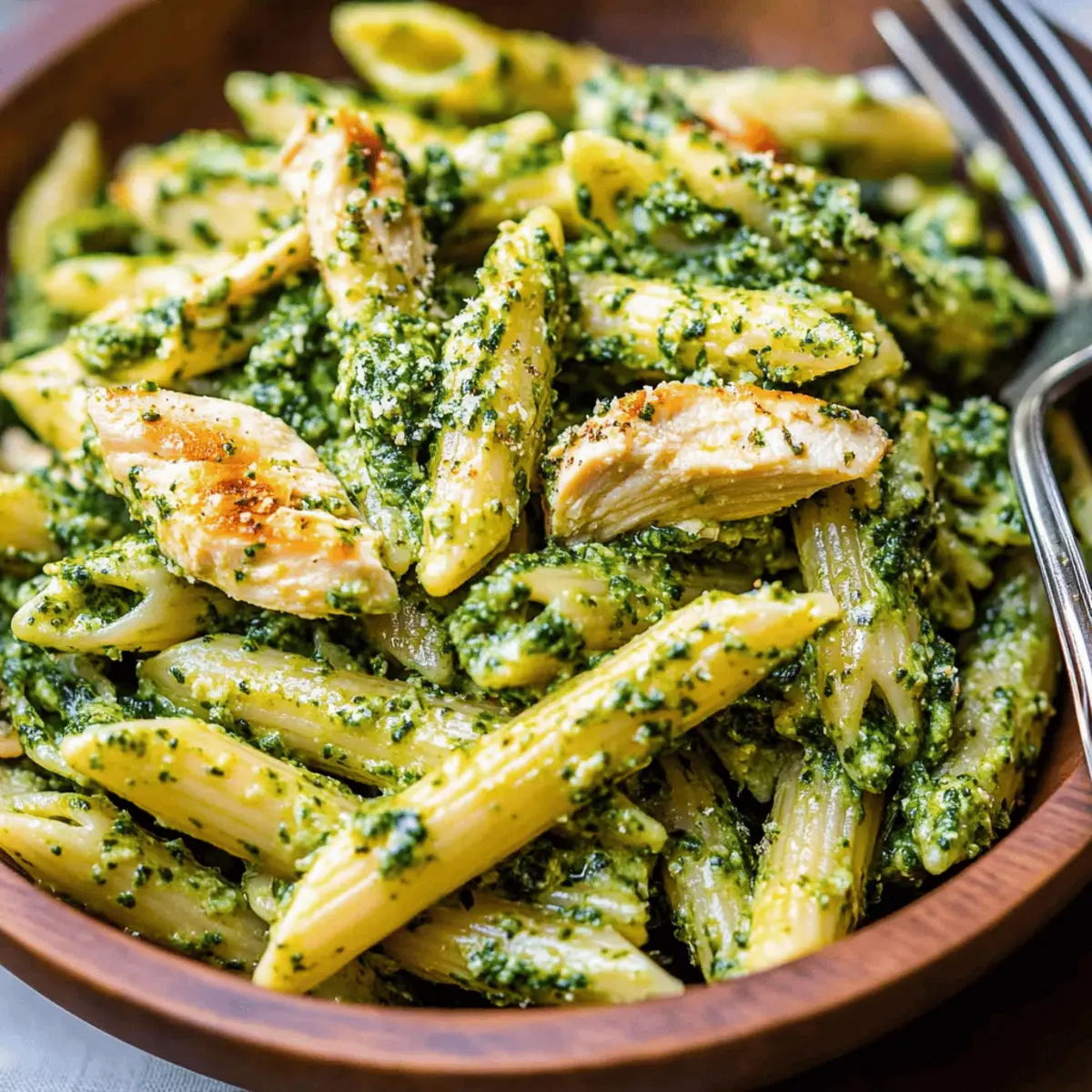Easy Chicken Pesto Pasta Salad