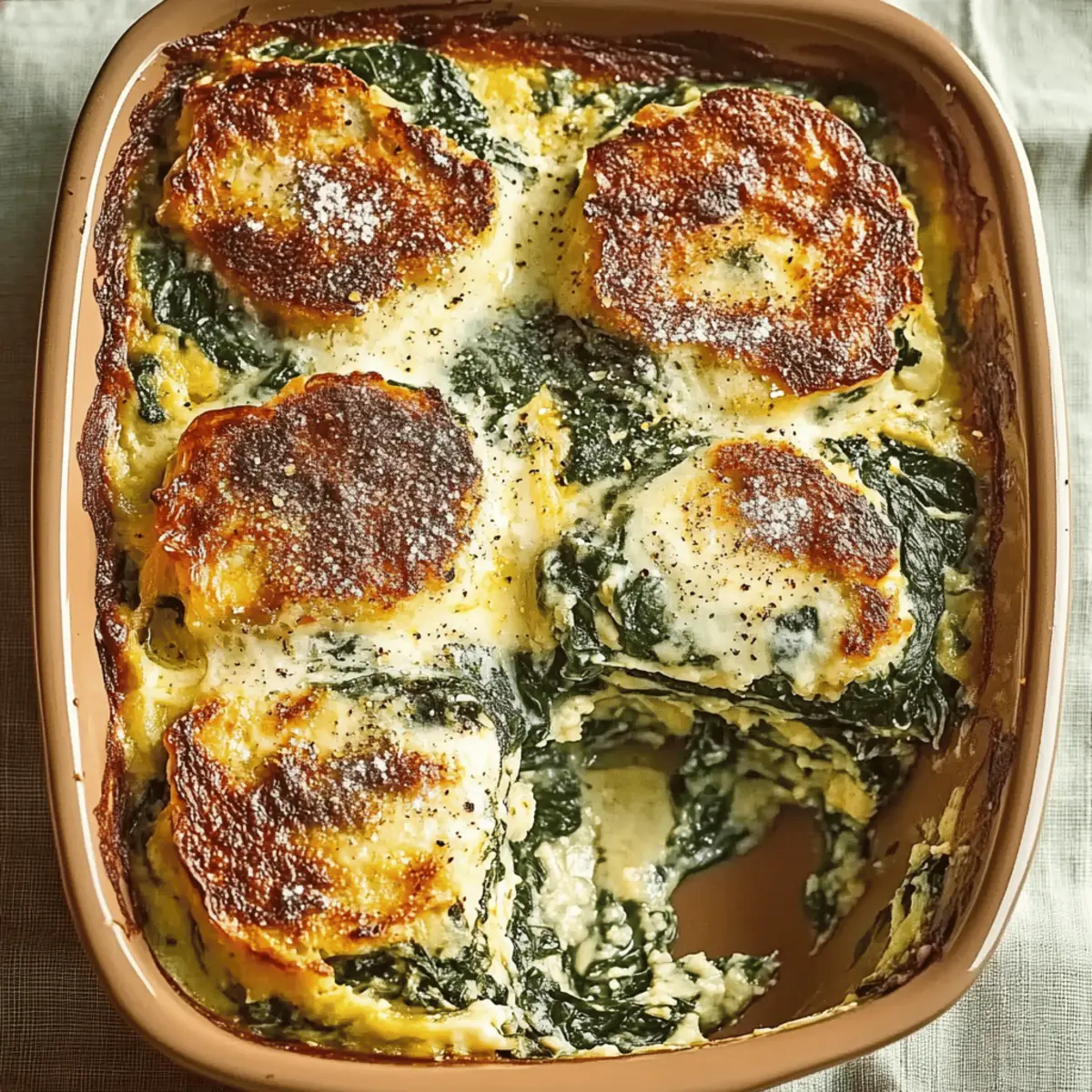 Spinach Florentine Breakfast Casserole