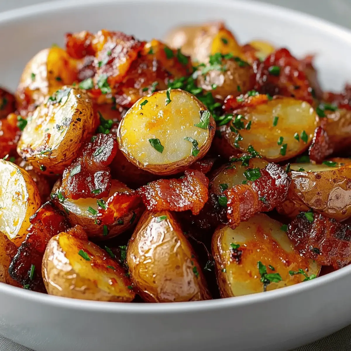 Honey Bacon Roasted Potatoes