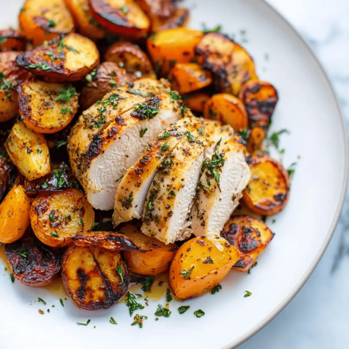 One Pan Herb Roasted Chicken and Vegetables