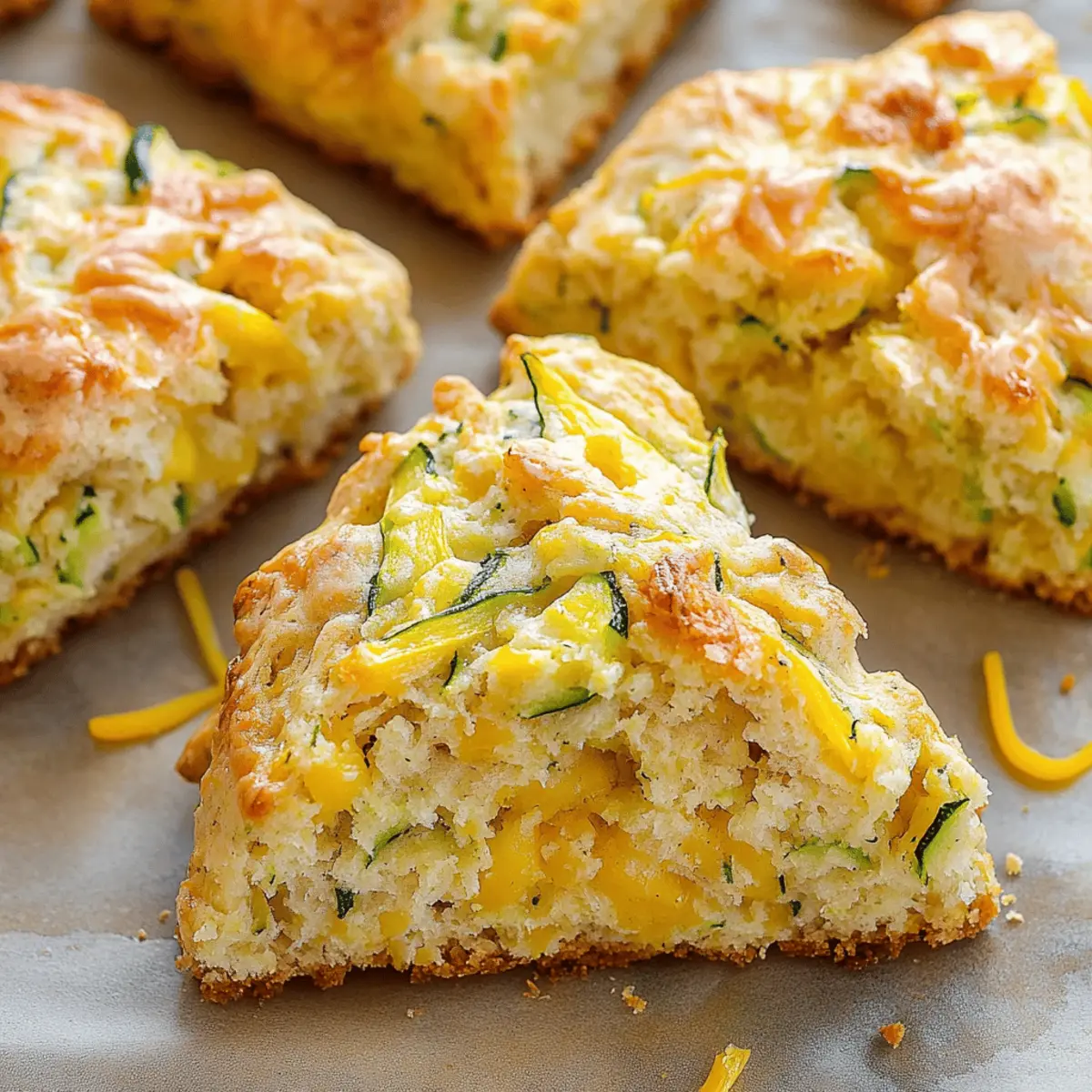 Zucchini Cheddar Scones