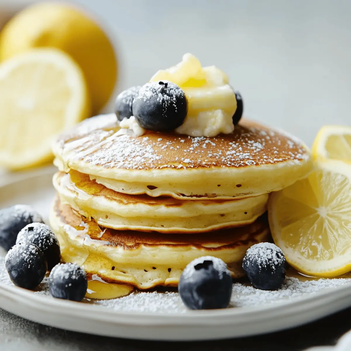 Fluffy Lemon Pancakes