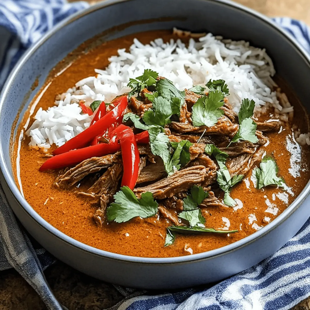 New! Coconut Red Curry Drip Beef