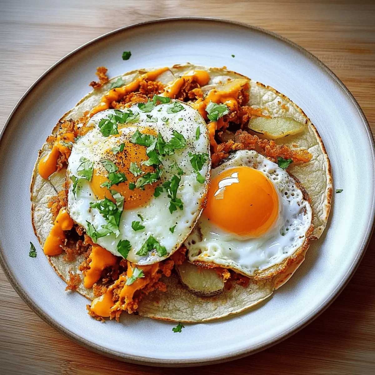 Crispy Potato, Egg & Cheese Taco