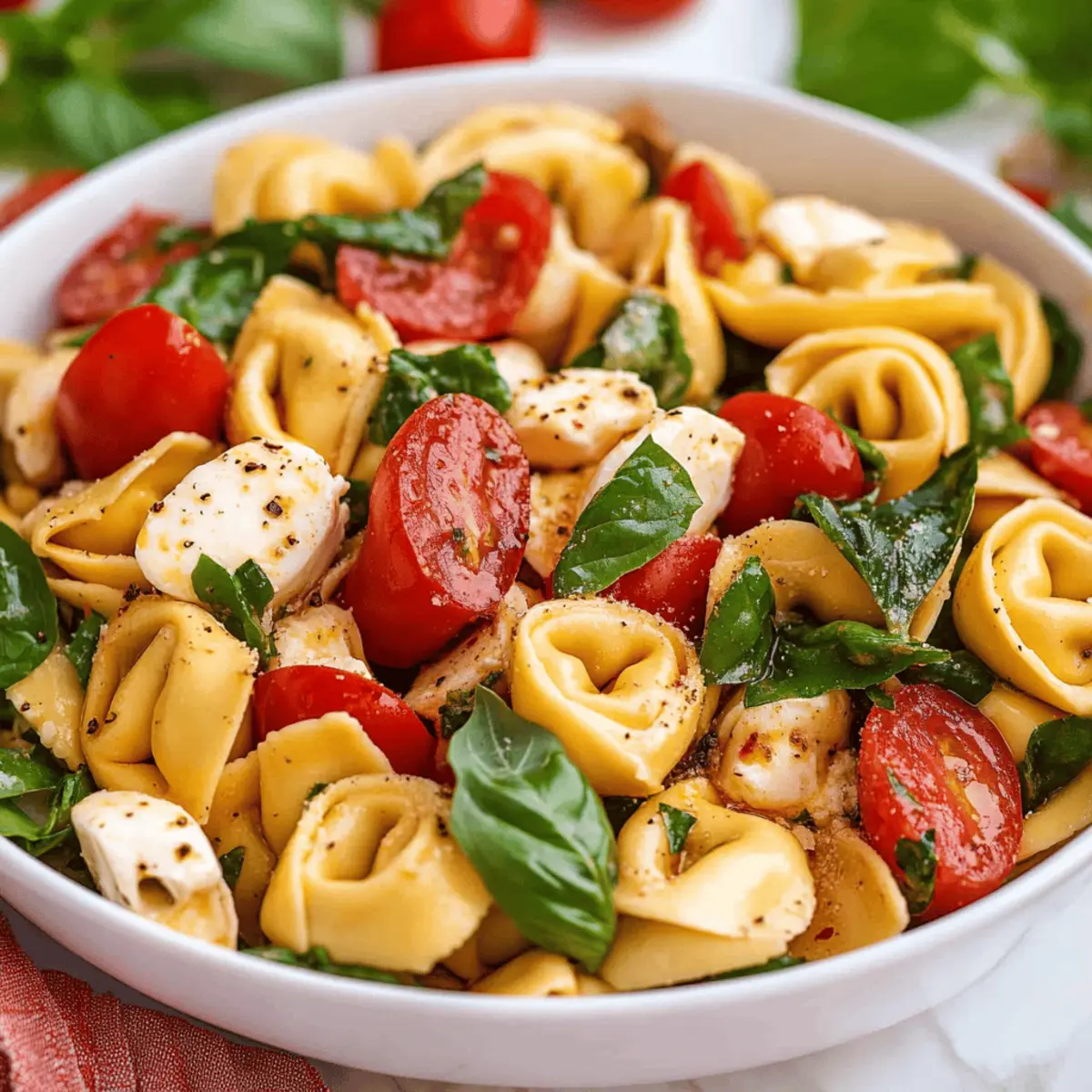 Tortellini Caprese Salad