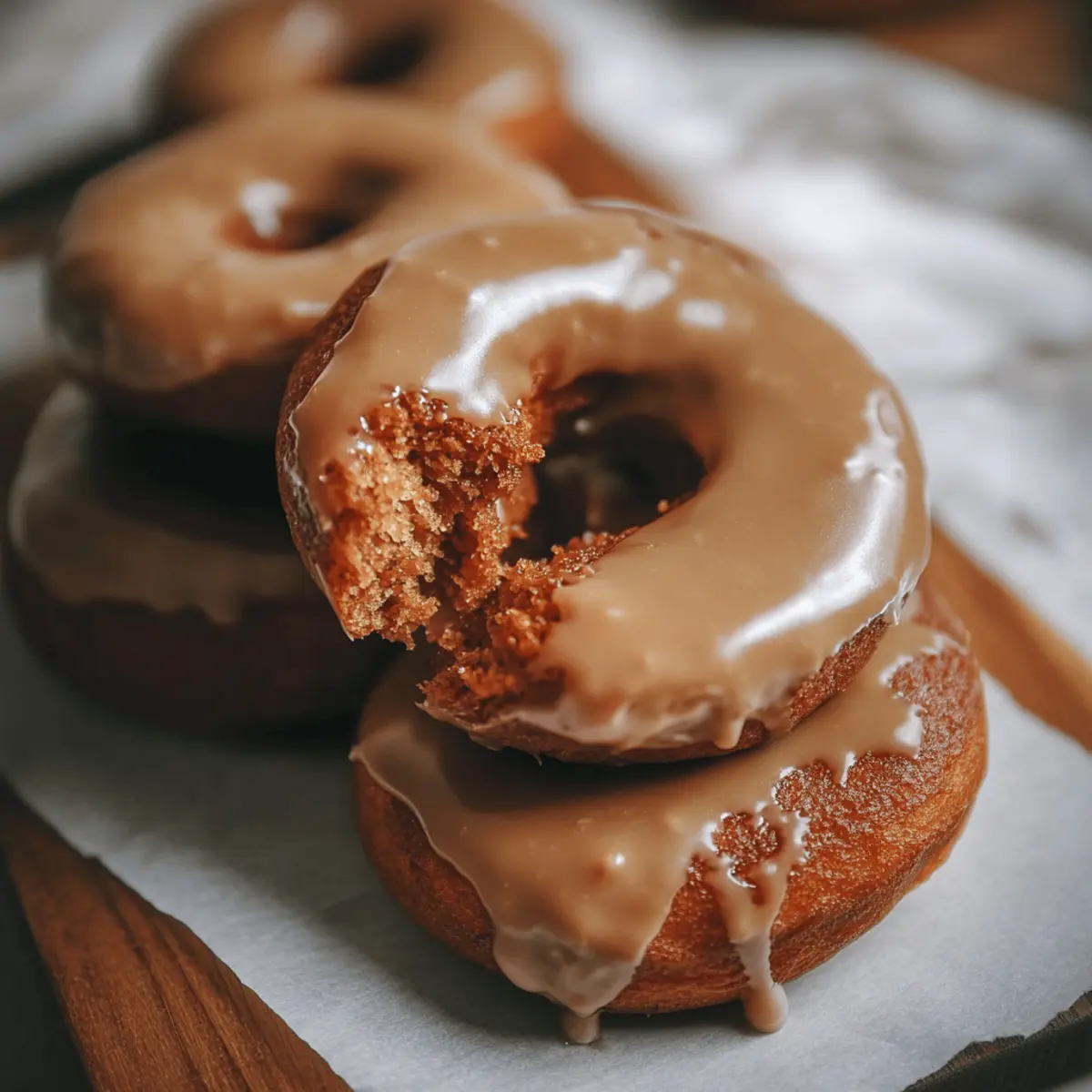 Pumpkin Donuts with Brown Sugar Glaze