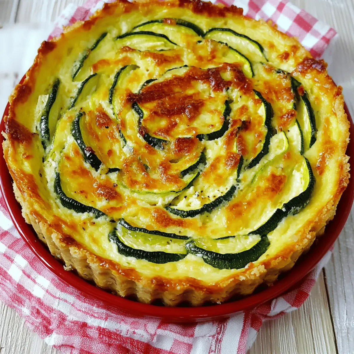 Zucchini Ricotta Savoury Cheesecake
