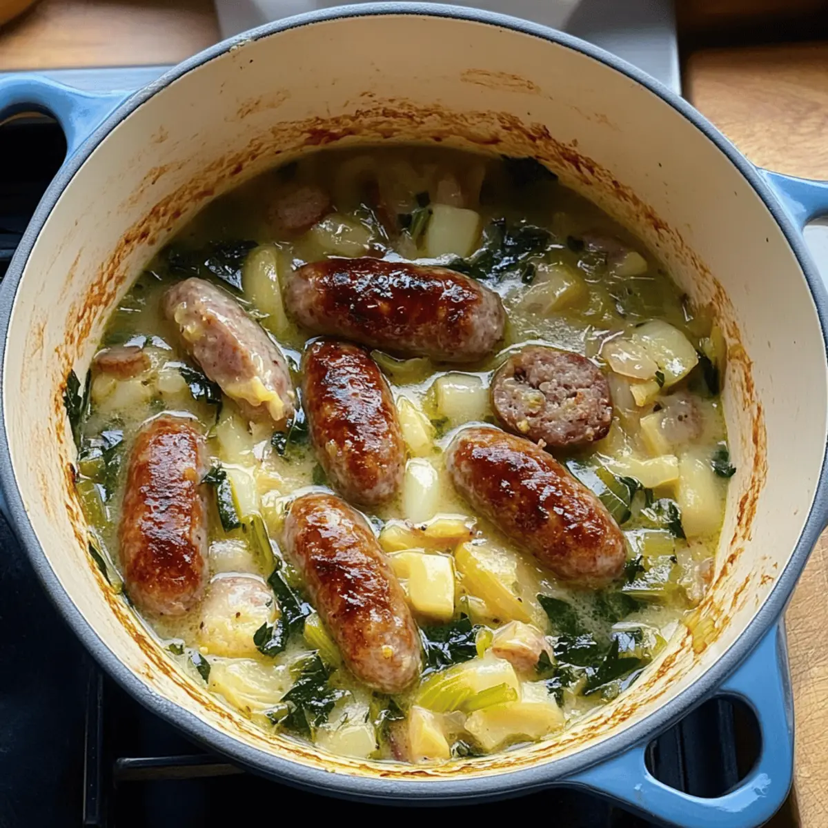 Creamy Leek and Sausage Stew