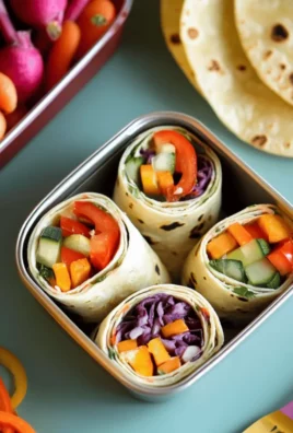 Fresh Vegetable Tortilla Roll Ups