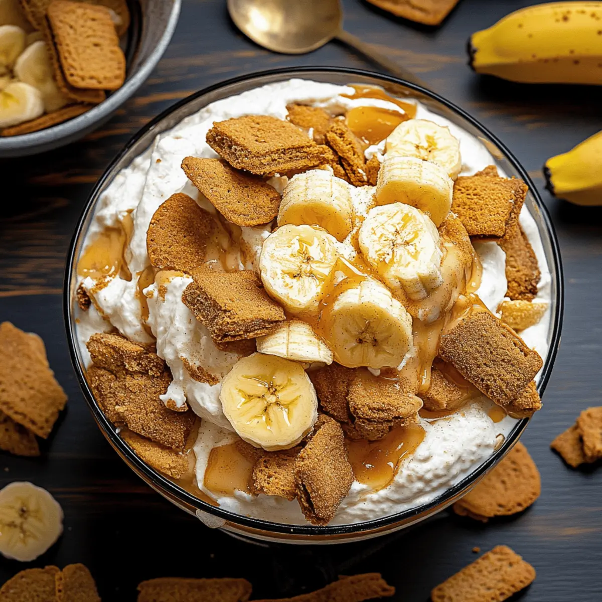 The Best Biscoff Banana Pudding with Caramel