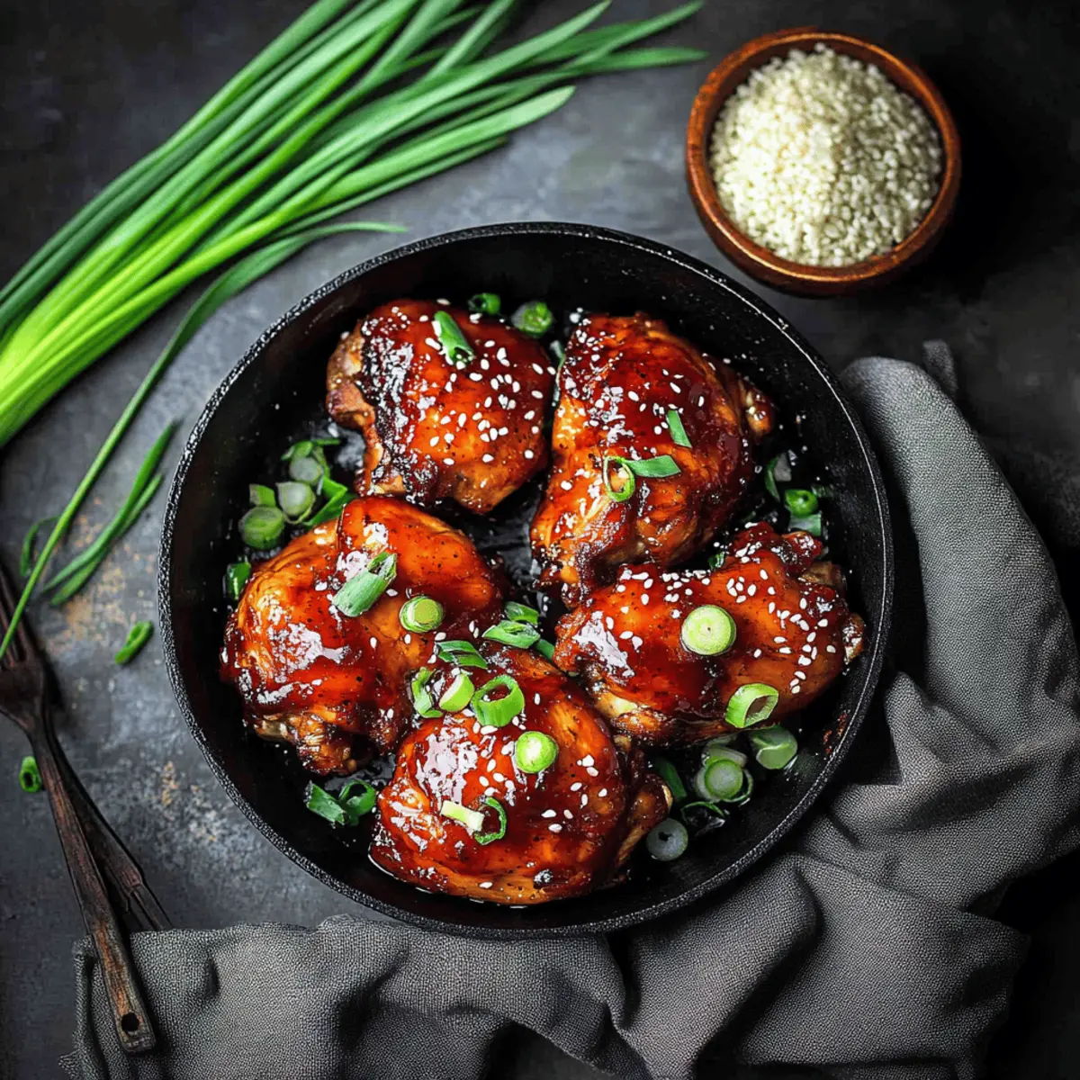 Sticky Honey Gochujang Chicken
