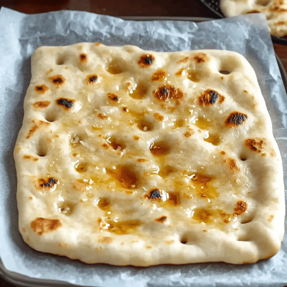 20-Minute Garlic Cottage Cheese Naan