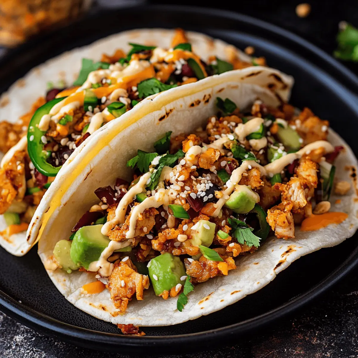 Korean Chicken Tacos