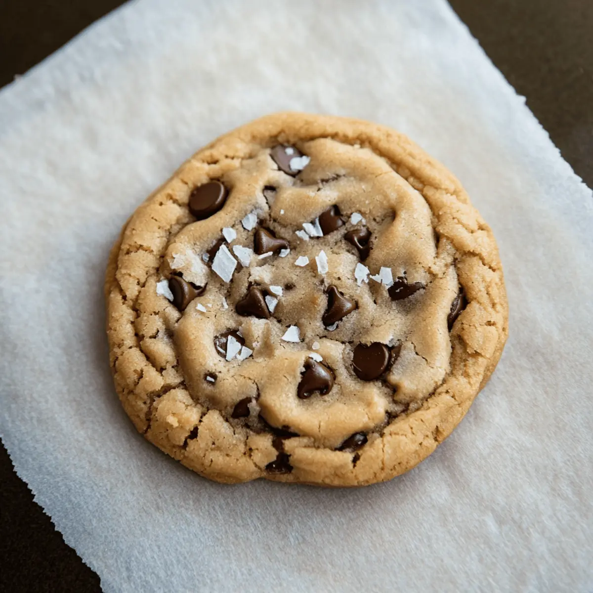 the best single serve chocolate chip cookie