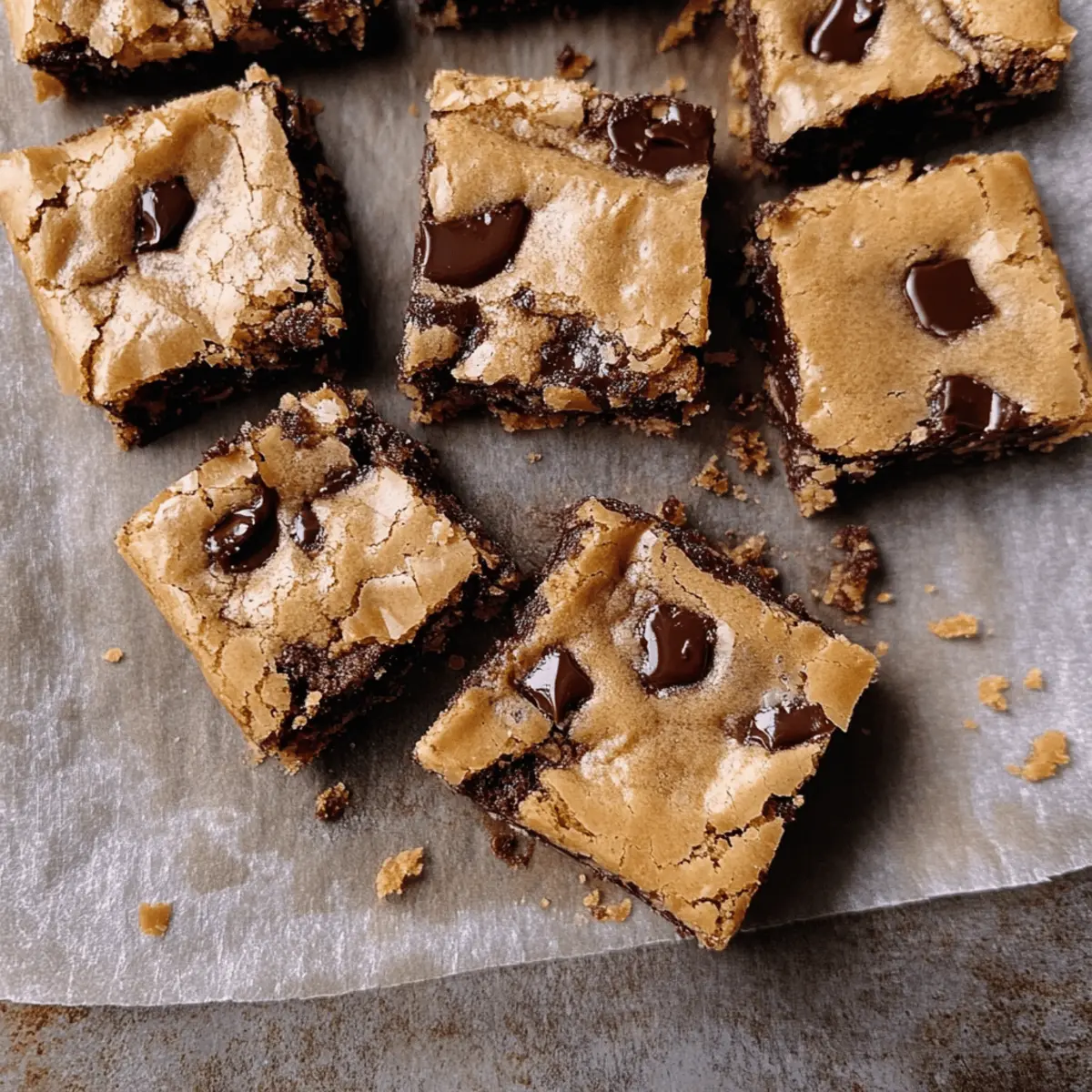 Salted Toffee Espresso Blondies