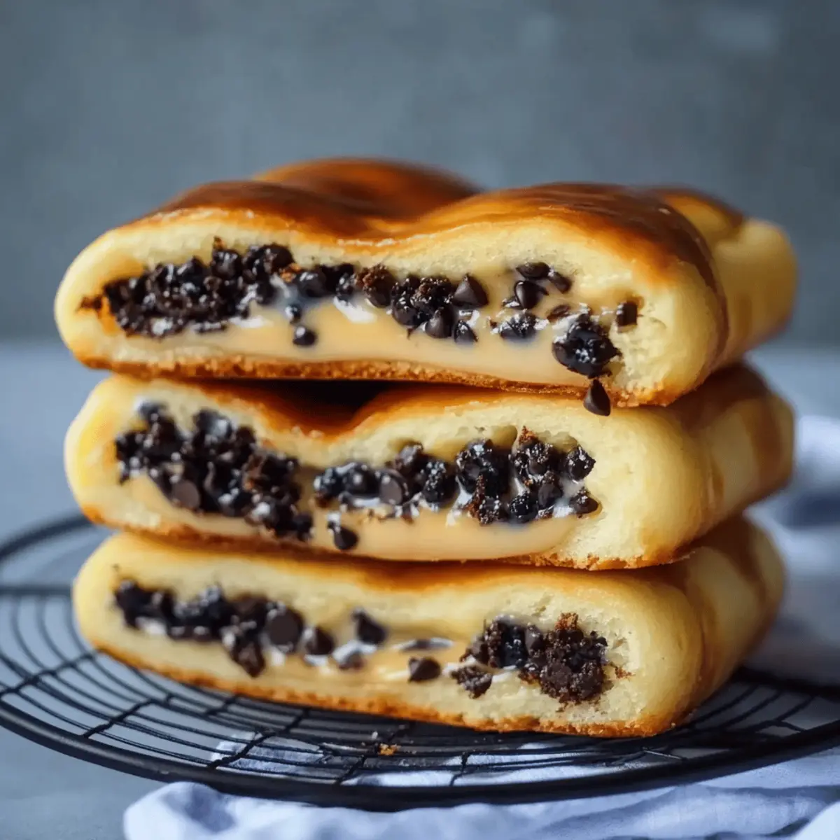 Chocolate Chip Vanilla Custard Brioches