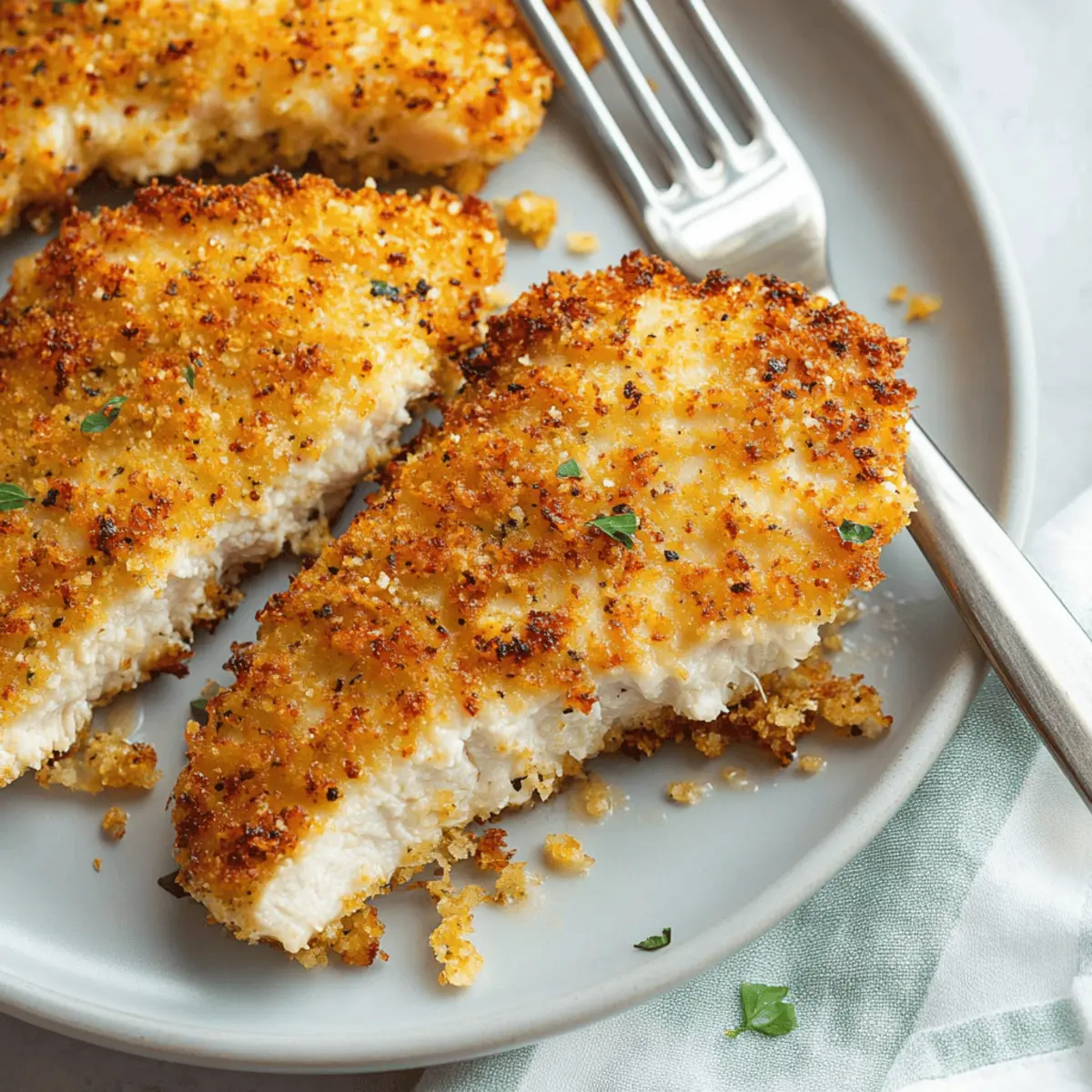 Crispy Air Fryer Parmesan Crusted Chicken Recipe