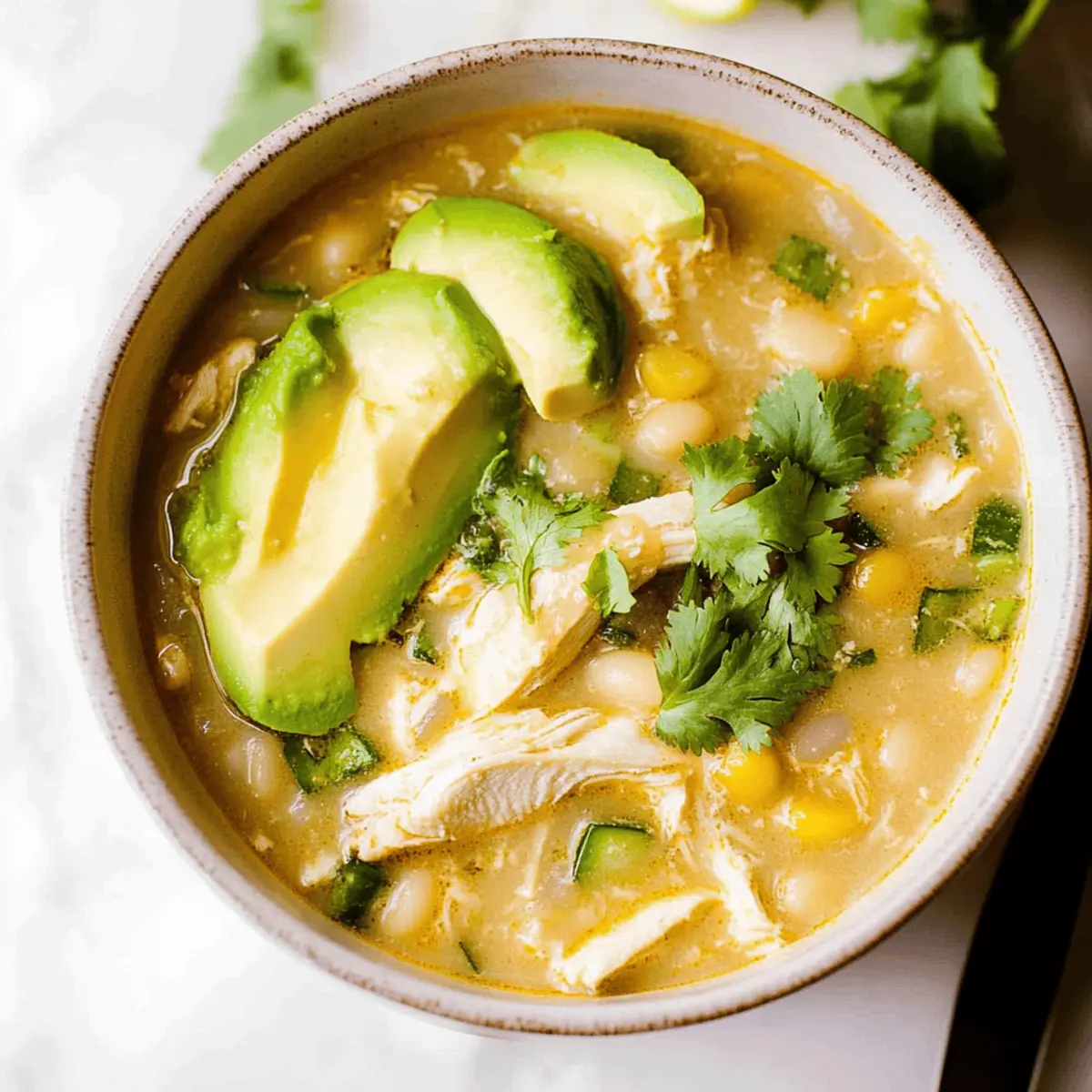 Healthy White Chicken Chili