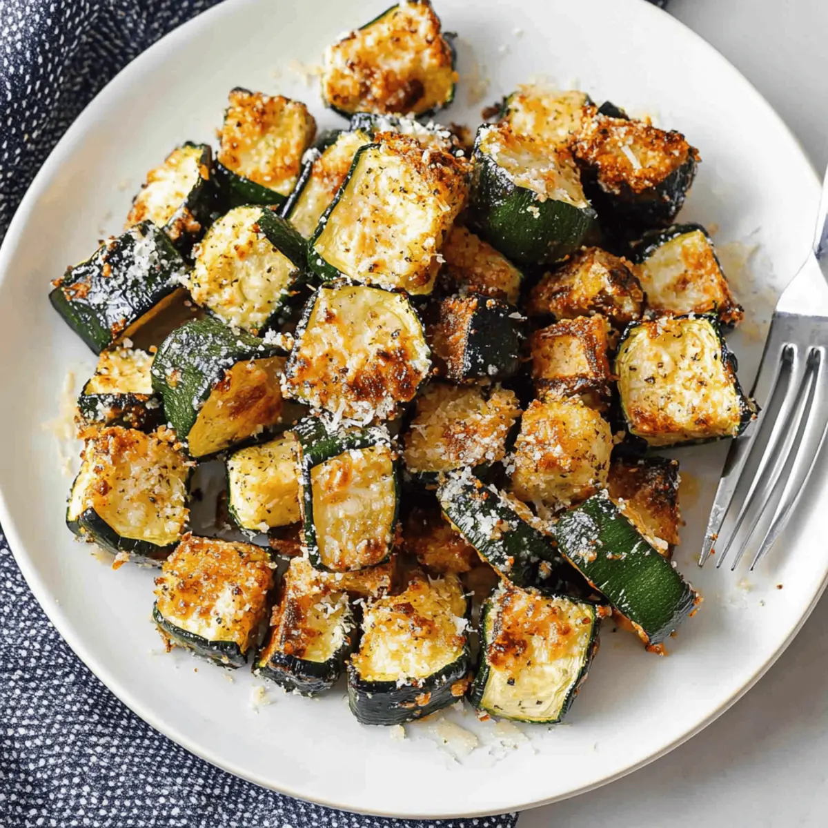 Low-Calorie Air Fryer Zucchini Parmesan