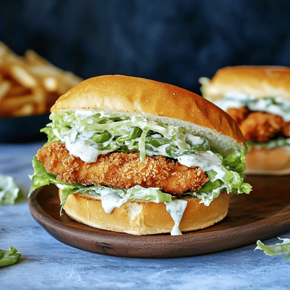 Crispy Chicken Caesar Sandwich