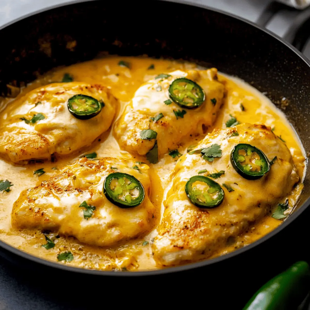 One Pan Cheesy Jalapeño Chicken Recipe