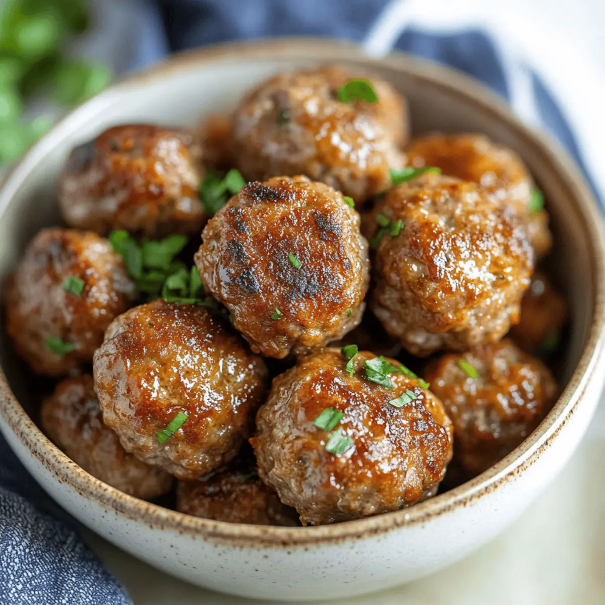 Easy Air Fryer Low Carb Meatballs