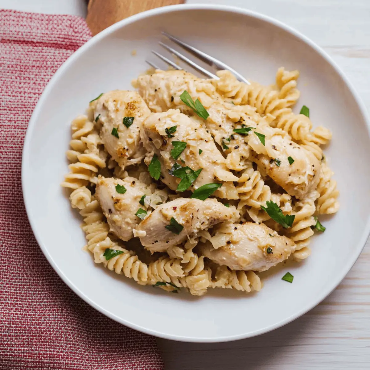 4 Ingredient Crockpot Garlic Parm Chicken