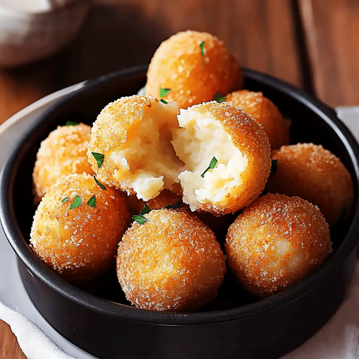 Air Fryer Cheesy Mashed Potato Balls Recipe