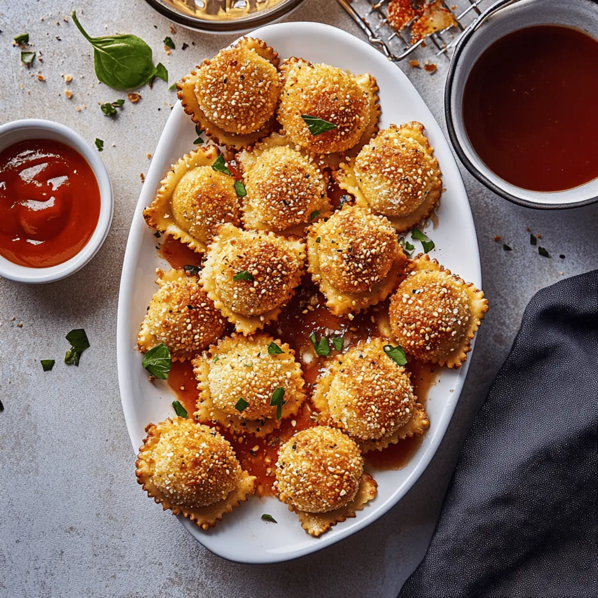 Crispy Ravioli Appetizer