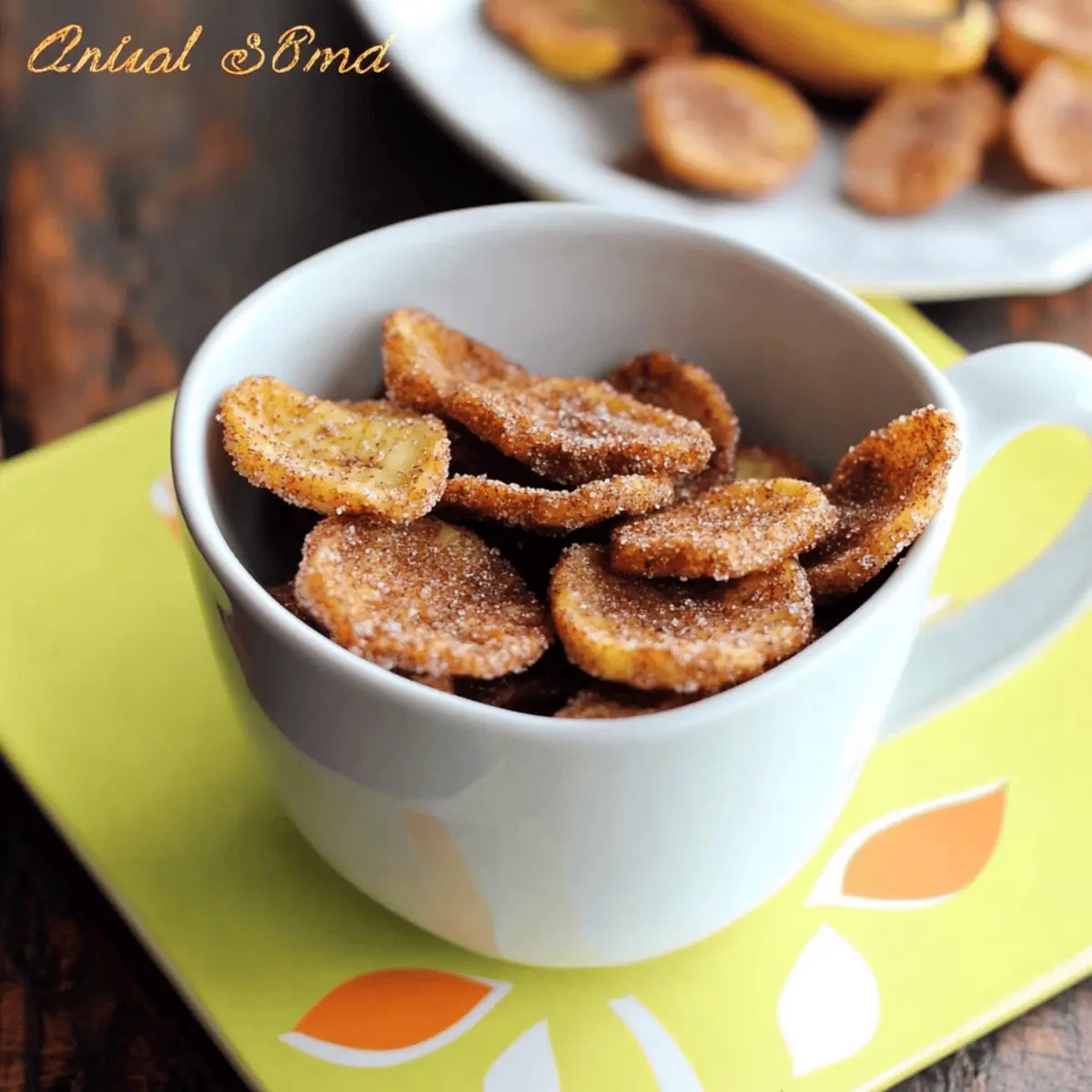 Crispy Cinnamon Sugar Banana Chips