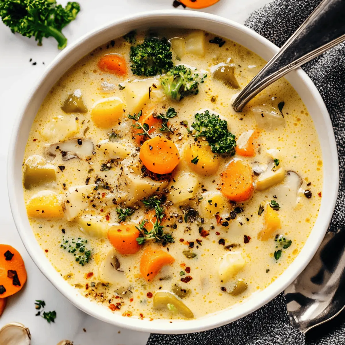 One-Pot Creamy Vegetable Soup