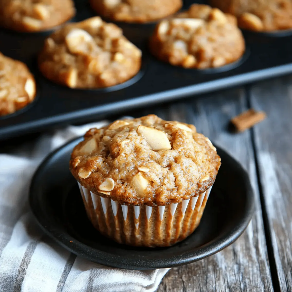 Deliciously Healthy Apple Cinnamon Greek Yogurt Muffins