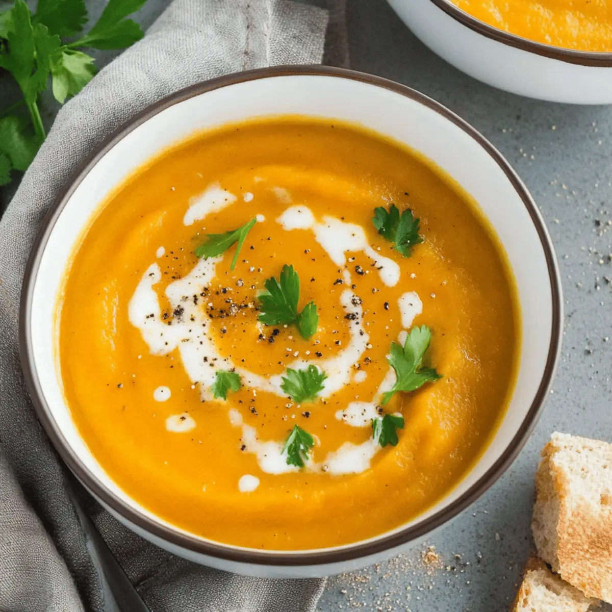 anti-inflammatory pumpkin & sweet potato soup