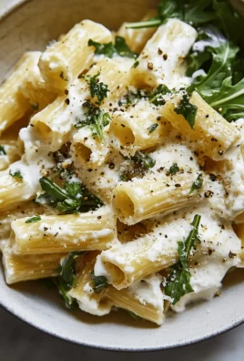 Lemon Ricotta Pasta With Arugula
