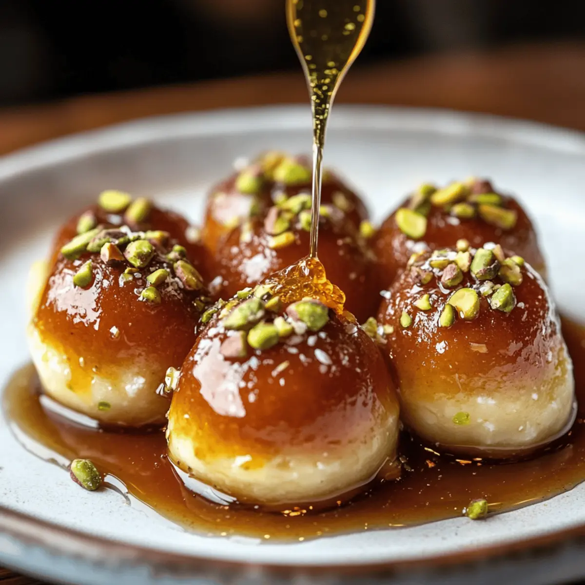 Ricotta Pistachio Honey Bites