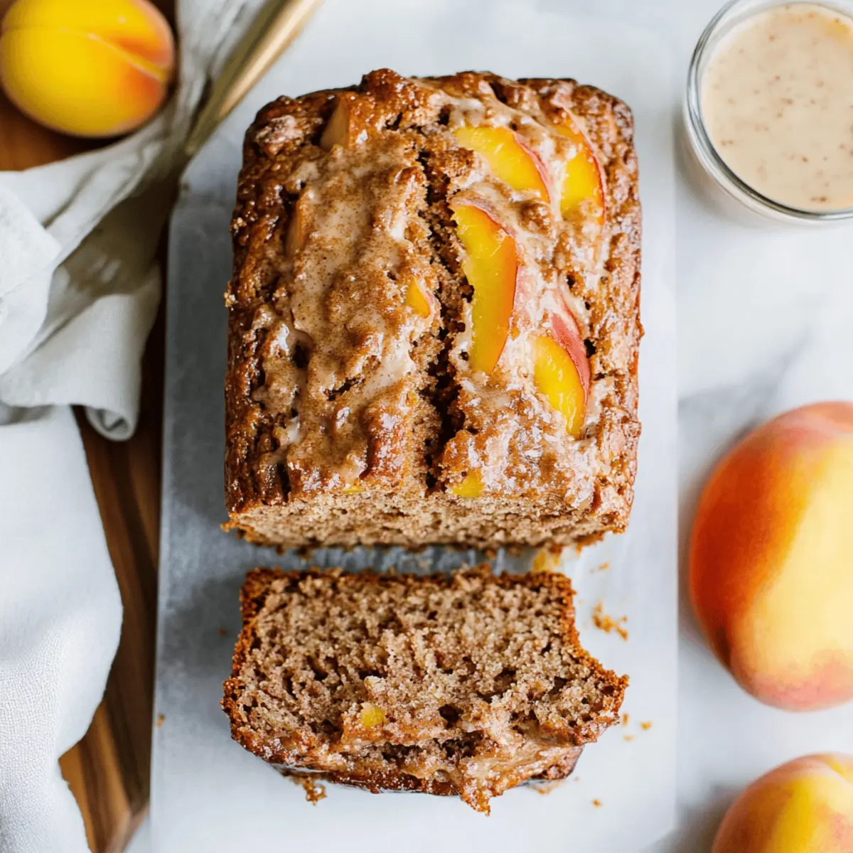 Cinnamon Peach Bread