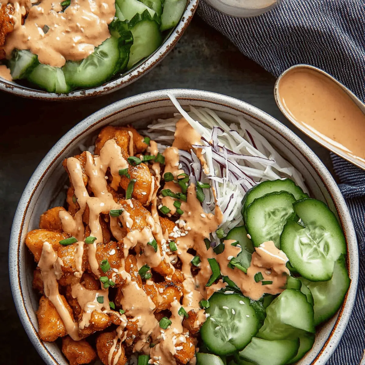 The BEST Bang Bang Chicken Bowl