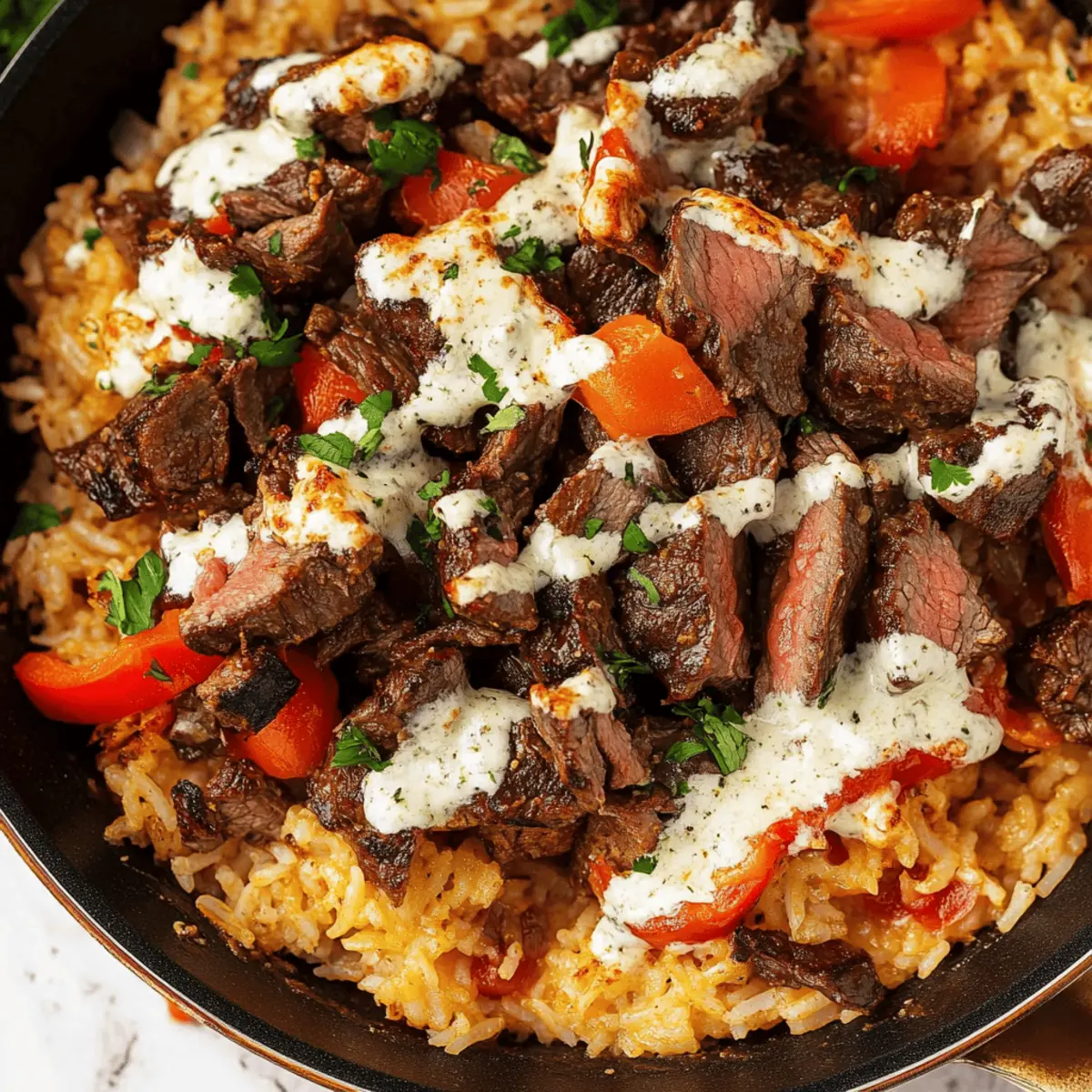 Steak & Queso Rice